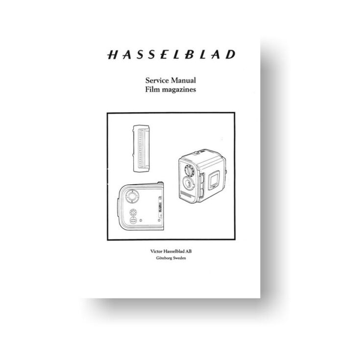 65-page PDF 31.1 MB download for the Hasselblad A12-A16-70mm Service Manual | Film Backs