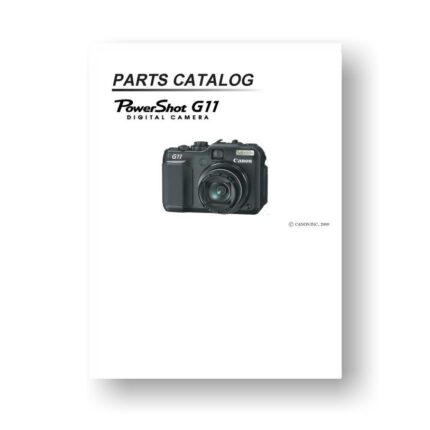 24-page PDF 1.83 MB download for the Canon G11 Parts Catalog | Powershot Digital