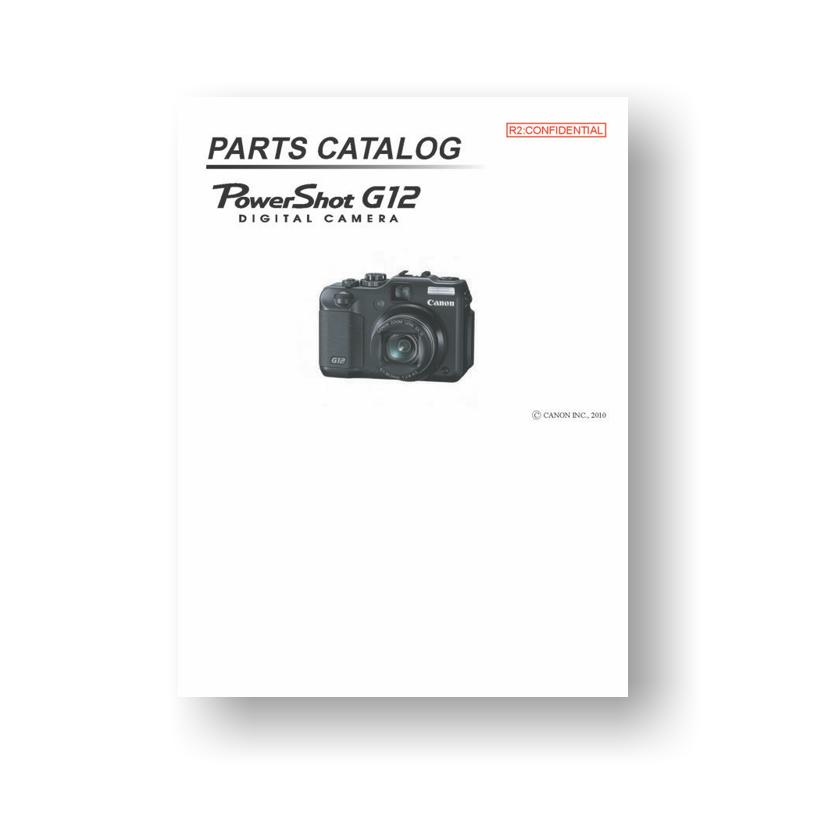 verschil spiraal Aardbei Canon G12 Parts Catalog | Powershot Digital | USCamera Canon Download
