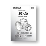 Pentax K-5 Owners Manual Download