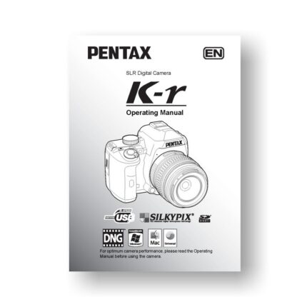 Pentax K-r Owners Manual Download
