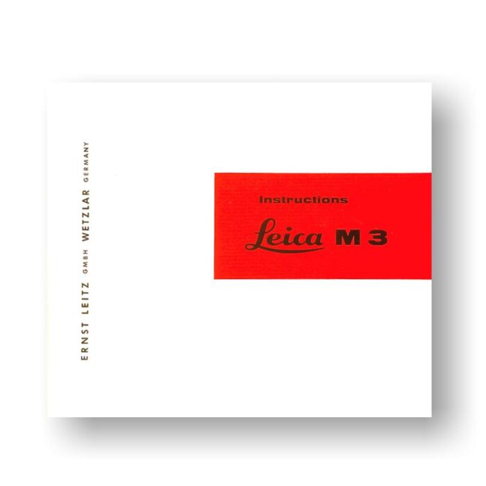 Leica M3 Owners Manual Download
