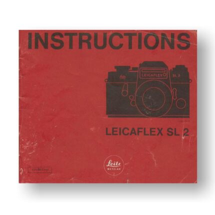 Leica Leicaflex SL2 Owners Manual Download