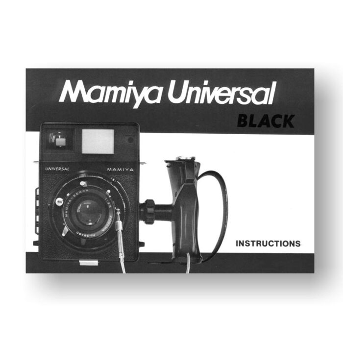 Mamiya Universal Owners Manual Download