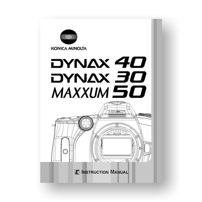 Minolta Maxxum 50 Owners Manual Download