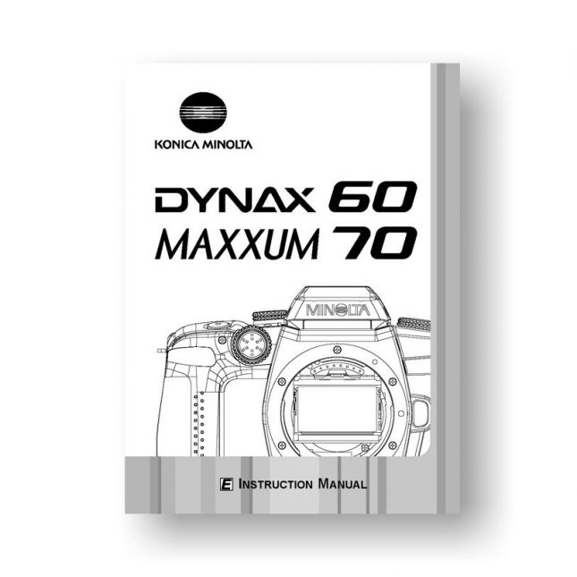 Minolta Maxxum 70 Owners Manual, USCamera Parts Downloads