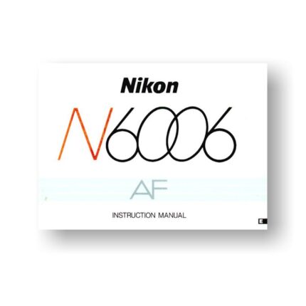 Nikon N6006 AF Owners Manual Download