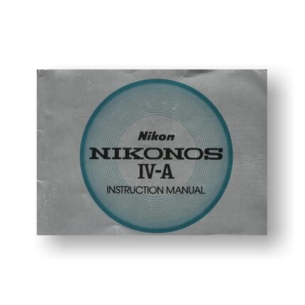 Nikon Nikonos IV-A Owners Manual Download