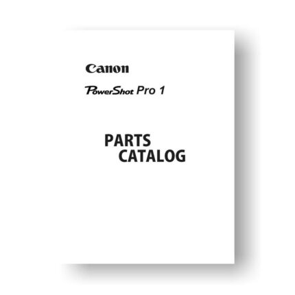 14-page PDF 852 KB download for the Canon Pro 1 Parts Catalog | PowerShot