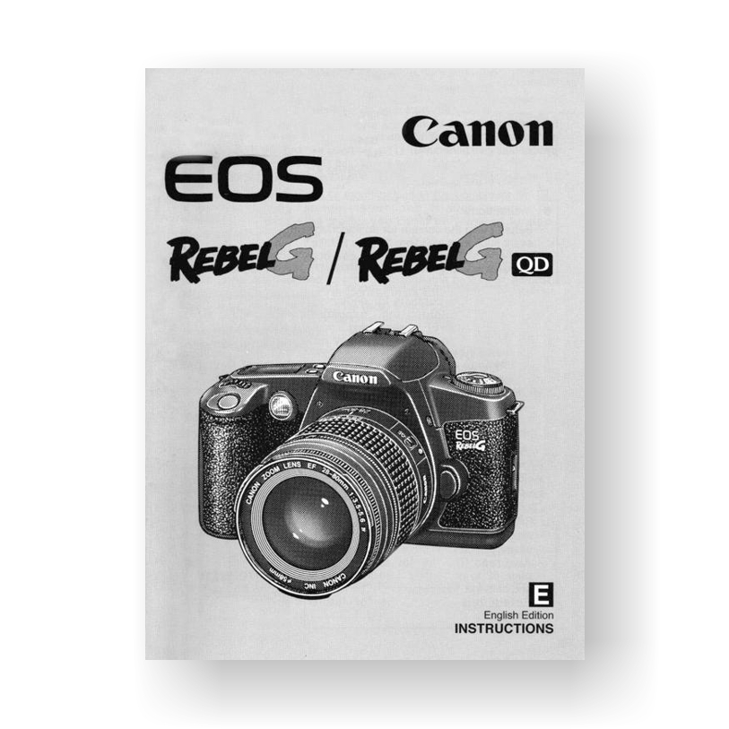 Canon Rebel G Owners Manual