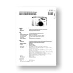 Minolta 2770 Service Manual Parts List | Dimage S304