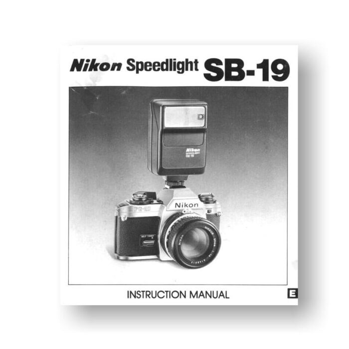 Nikon Speedlight SB-19 Flash Unit Owners Manual Download