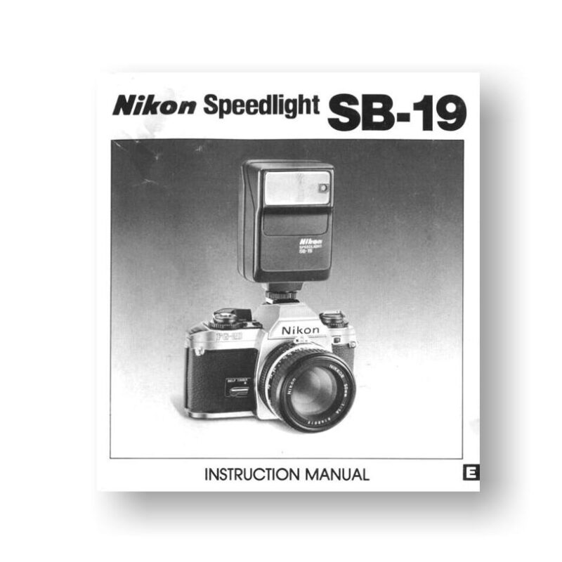 Nikon Speedlight SB19 Flash Unit Owners Manual Download USCameraUSCamera