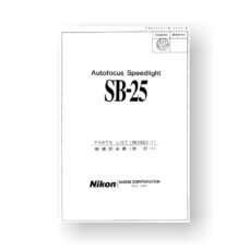 Nikon SB-25 Parts List