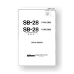Nikon SB-28 Repair Manual