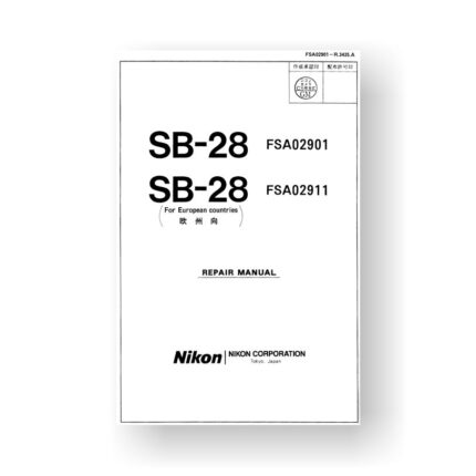 Nikon SB-28 Repair Manual