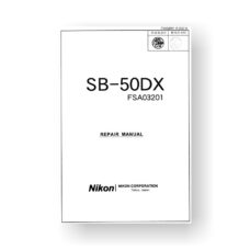 Nikon SB-50DX Repair Manual