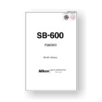 Nikon SB-600 Repair Manual