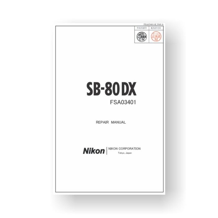 Nikon SB-80DX Repair Manual