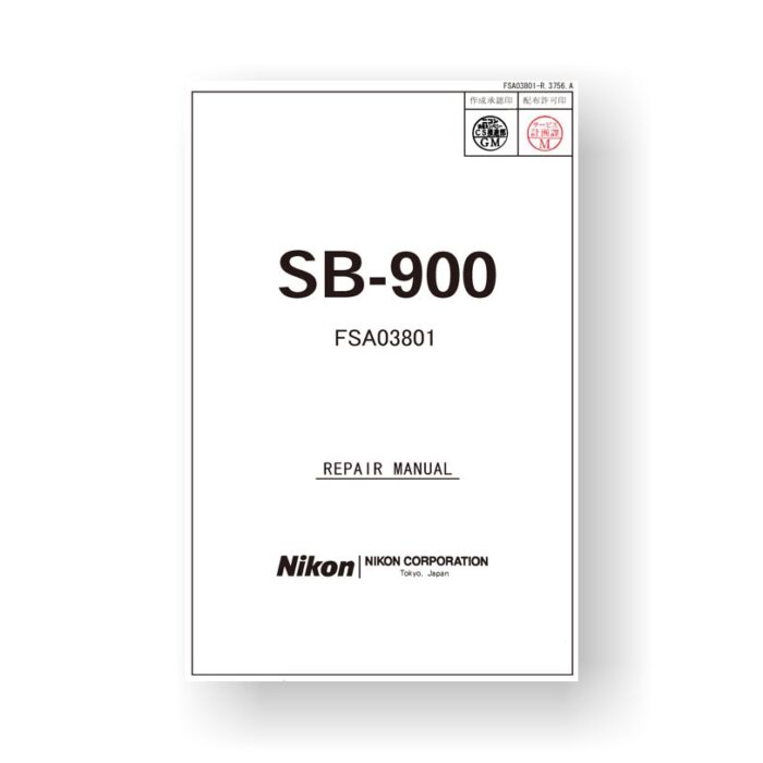 Nikon SB-900 Repair Manual