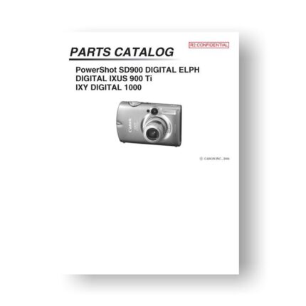 25-page PDF 1.02 MB download for the Canon SD900 Parts Catalog | PowerShot