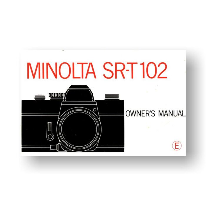 Minolta SRT 102 Owners Manual Download