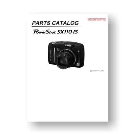 16-page PDF 3.42 MB download for the Canon SX110 IS Parts Catalog | Powershot