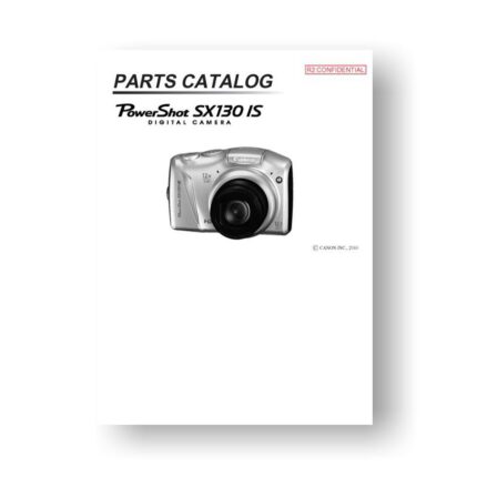 16-page PDF 3.87 MB download for the Canon SX130 IS Parts Catalog | Powershot