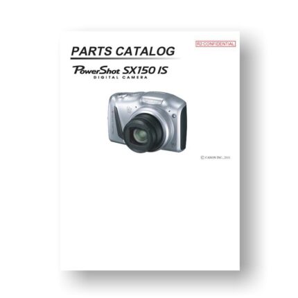 18-page PDF 1.61 MB download for the Canon SX150 IS Parts Catalog | Powershot