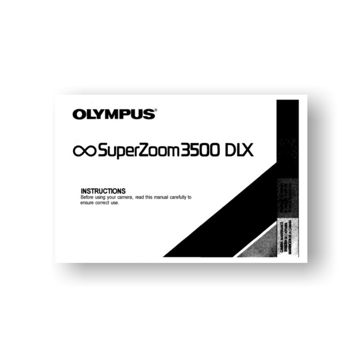 Olympus SuperZoom 3500 Owners Manual
