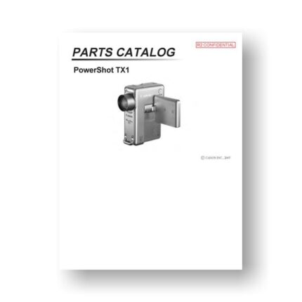 21-page PDF 1.23 MB download for the Canon TX1 Parts Catalog | PowerShot