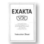 Exakta VX Owners Manual Download
