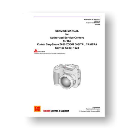 Kodak Z650 Service Manual | Easyshare Z650