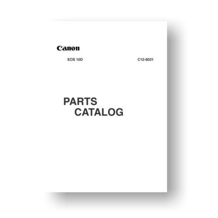 30-page PDF 816 KB download for the Canon C12-6031 Parts Catalog | EOS 10D