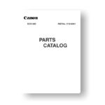 37 page PDF 971 KB download for the Canon C12-6061 Parts Catalog | EOS 20D