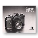 Canon F1 F1n (Old) Owners Manual Download