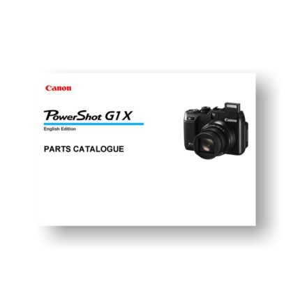 10-page PDF 558 KB download for the Canon G1x Parts Catalog | Powershot