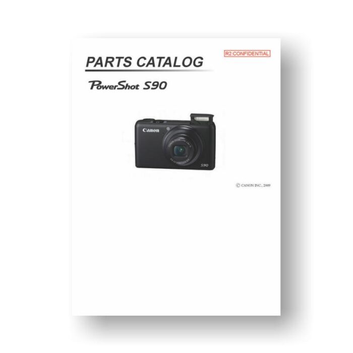 22-page PDF 1.38 MB download for the Canon S90 Parts Catalog | Powershot