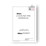 10-page PDF 1.65 MB download for the Nikon Coolpix P90 Parts List | Digital Cameras