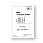 65-page PDF 6.33 MB download for the Nikon Coolpix 4300 Repair Manual Parts List | Digital Compact