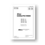 12-page PDF 733 KB download for theNikon Coolpix 4500 Parts List | Digital Compact Cameras