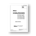 62-page PDF 4.57 MB download for the Nikon Coolpix 885 Repair Manual | Digital Compact