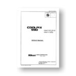 97-page PDF 3.78 MB download for the Nikon Coolpix 990-990S Repair Manual | Digital Compact
