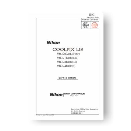 95-page PDF 14.12 MB download for the Nikon Coolpix L18 Repair Manual Parts List | Digital Camera