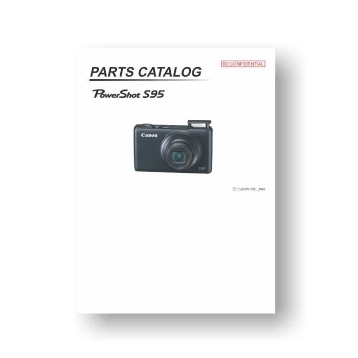 17-page PDF 1.21 MB download for the Canon S95 Parts Catalog | Powershot Digital
