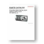 23-page PDF 1.14 MB download for the Canon SD40 Parts Catalog | PowerShot