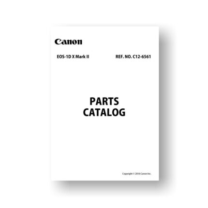 Canon C12-6561 Parts Catalog | EOS -1D X Mark II