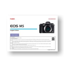 6-page PDF 2.76 MB download for the Canon M5 Parts Catalog | EOS