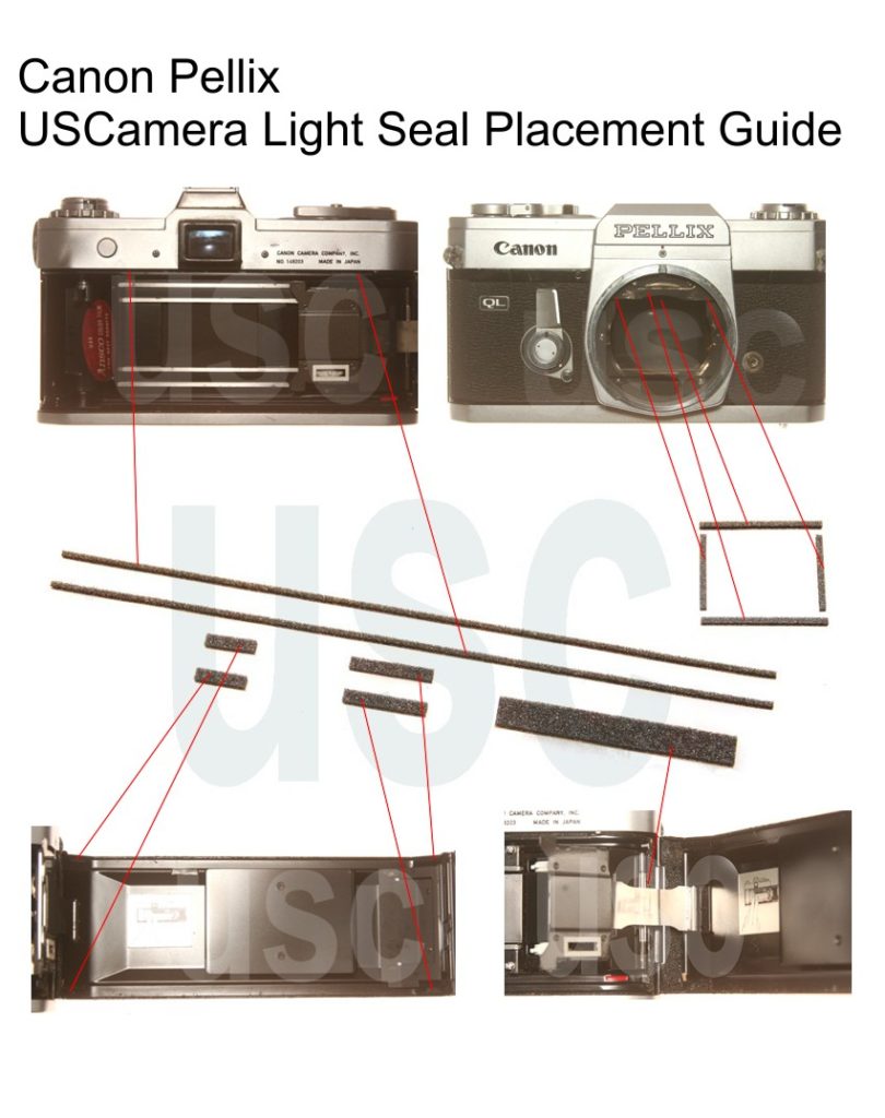 USCamera Light Seal Placement Guide | Canon Pellix