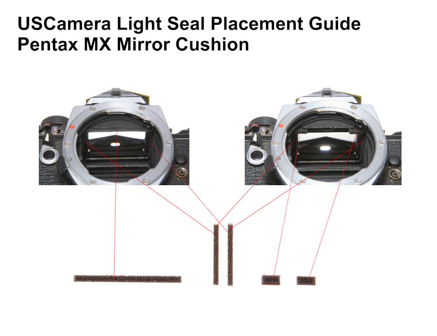 Pentax MX Mirror Cushion Placement Guide